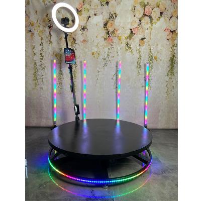 China Metal Christmas Gift Party Slow Rotating Portable Camera 360 Degree Photo Booth Ball Time 360 ​​Photo Booth for sale