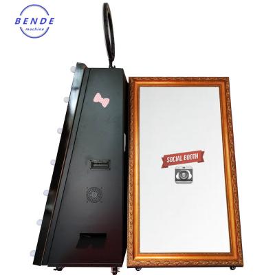 China BENDE outdoor fashion LCD display public magic mirror photo booth, Selfie photo booth kiosk, photo booth machine for sale