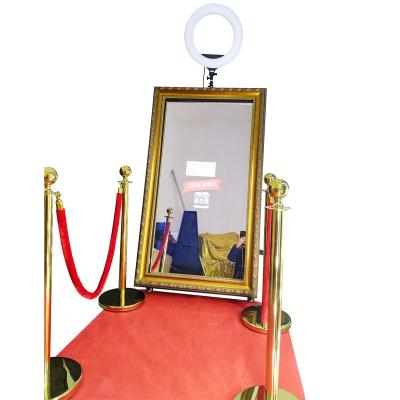 China Automatic Birthday Party Selfie Selfie Photo Mirror Photo Booth Outdoor Wedding Stand With Printer And Camera for sale