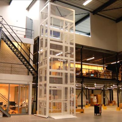 China 3000kg Load Cage Lift 3m Lifting Height Warehouse Freight Elevator for sale