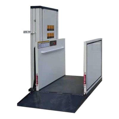 China Small House Hydraulic Wheelchair Lift 2m 250kg Hydraulic Lift For Handicap Outdoor Use for sale