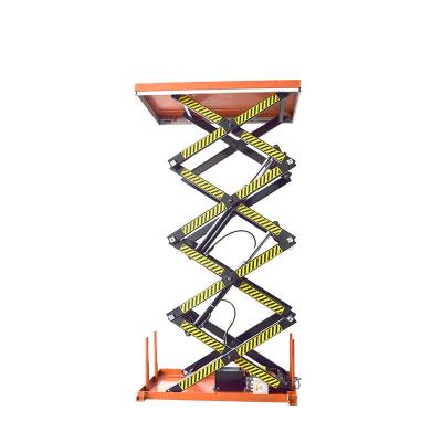 China 2000kg Double Scissor Lift Up To 4m Stationary Hydraulic Scissor Lift for sale