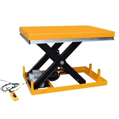 China 1000kgs Small Electric Lift Table Hydraulic Small Lifting Platform for sale