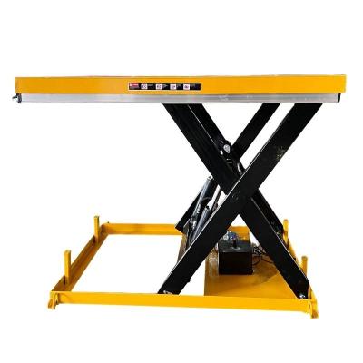 China 1000kg Small Hydraulic Lift Table 1.3m Scissor Lifting Platform For Factory for sale