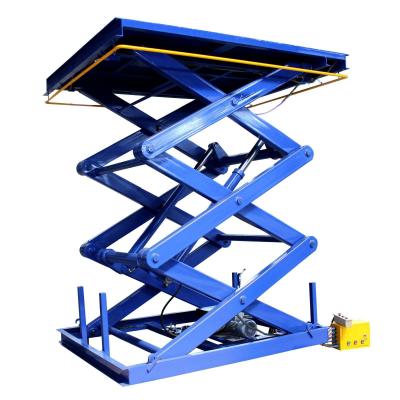 Cina Altezza 4m 2000kg Tavolo di sollevamento a forbice idraulica Industrial Double Scissor Lift in vendita