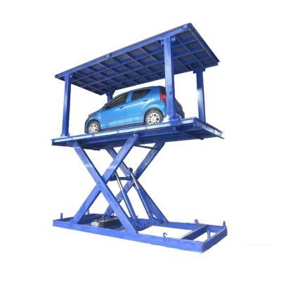 China Underground Garage Scissor Car Lift 4.5m Automotive Scissor Lift for sale