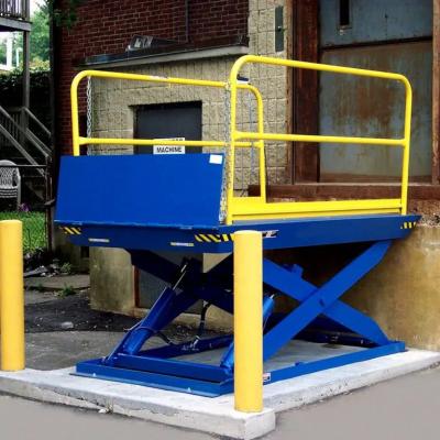 China 2000kg Hydraulic Lift Loading Dock Stationary Hydraulic Scissor Dock Lift for sale