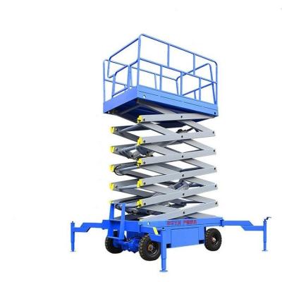 China 8m Mobile Scissor Lift Platform 2000Kg Mobile Hydraulic Lift Platform for sale