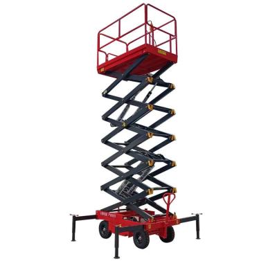 China 1000kg Load 12m Scissor Lift Portable Scissor Lift Platform 1T for sale