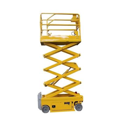 China 230Kg 450Kg Self Propelled Electric Scissor Lift Platform 8m 10m Lifting Table for sale