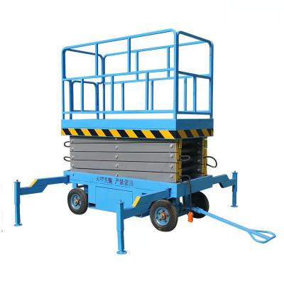 China Battery Powered 10 Meter Scissor Lift Hydraulic Mobile Scissor Platform for sale