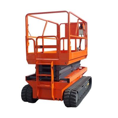 China 200kg 4m-6m Crawler Scissor Lift Hydraulic Self Propelled Lifting Platform for sale