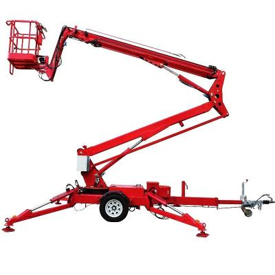 China Hydraulic 16m Trailer Boom Lift Towable Articulated Boom Lift For Aerial Work for sale