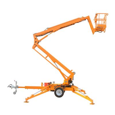 China 20m Trailer Boom Lift 200kg Towable Articulated Boom Lift On A Trailer for sale