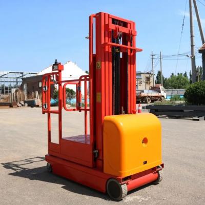 China Full Electric Order Picker Lift 300kg 4 Meter Aerial Order Picker for sale