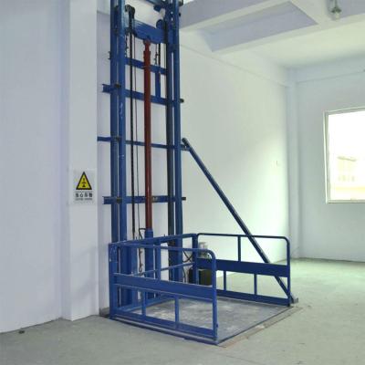 China Warehouse 9m Garage Cargo Lift 1T Wall Mounted Goods Lift For Workshop for sale