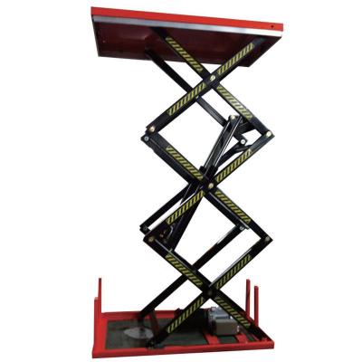 China Workshop Hydraulic Scissor Table 1T Electric Hydraulic Scissor Lift Table for sale