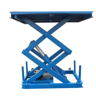 China 2000kgs Small Scissor Lift Table 2m 2T Scissor Lift Work Table for sale