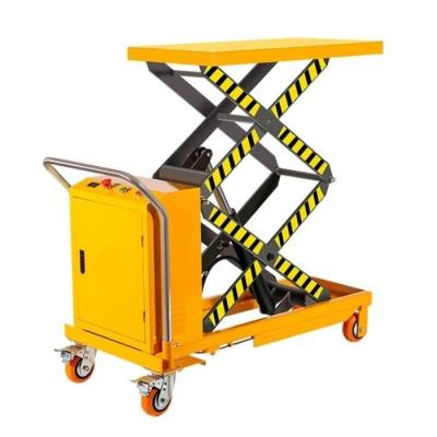 China 1.5m Mobile Scissor Lift Trolley 1000kgs Platform Lift Trolley for sale