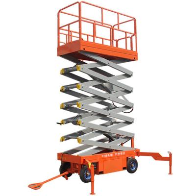 China 500KG Mobile Platform Lift 9m Scissor Lift For Outdoor Building Aerial Work for sale