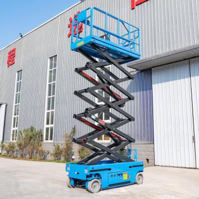 China 10m 320kg Self Propelled Lifting Platform Electric Driven Movable Scissor Lift for sale