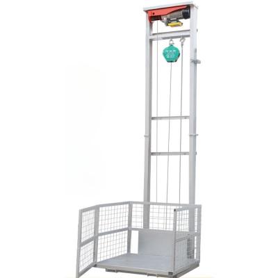 China Electric Hydraulic Cargo Elevator 4m Small Lifting Platform For Warehouse for sale