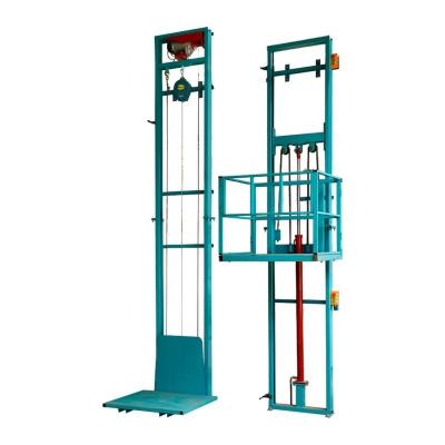 China 1000kg Capacity Cargo Freight Lift Warehouse Factory Use Guide Rail Cargo Lift for sale