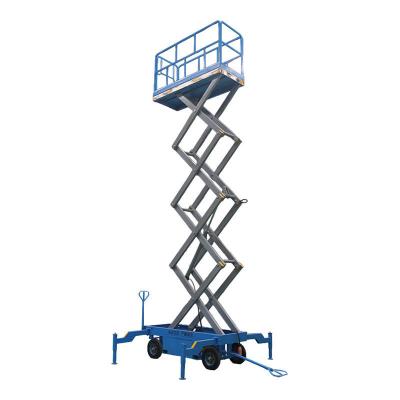 China 6m 8m 10m 12m Hydraulic Electric Scissor Mobile Lift Aerial Working Platform for sale