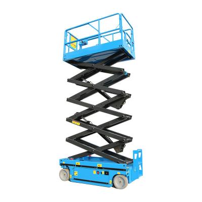 China 12m Aerial Work Platform Electric Hydraulic Small Self Propelled Scissor Lifts For Sale for sale