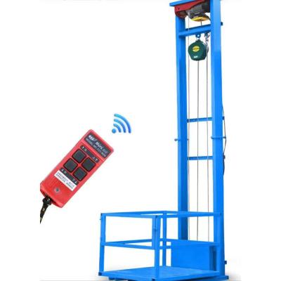 China Hydraulische easy lift vrachtliftplatform 8m magazijn huishoudelijke liftlift Te koop