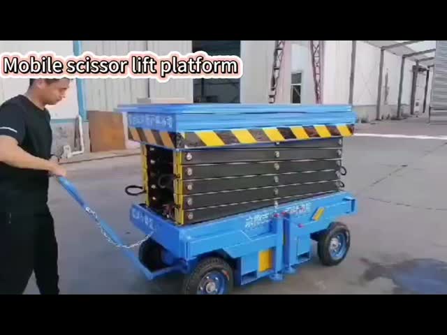 16m Scissor Lift Mobile 1000kg 2000kg Small Electric Scissor Lift