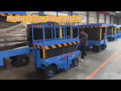 8m Mobile Scissor Lift Platform 2000Kg Mobile Hydraulic Lift Platform