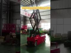 Green Blue 6m Self Propelled Scissor Lift 230kg Aerial Work Platform