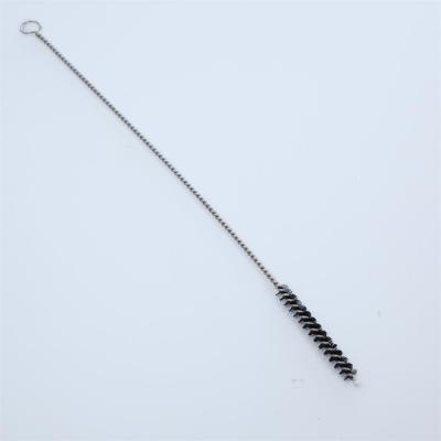 China Factory direct wholesale durable stainless steel straw nylon cleaning brush for sale