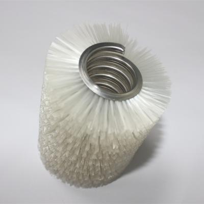 China Industrial Outdoor Cleanging Food Grade Wrap Around Nylon Rotary Cleaning Brush for sale