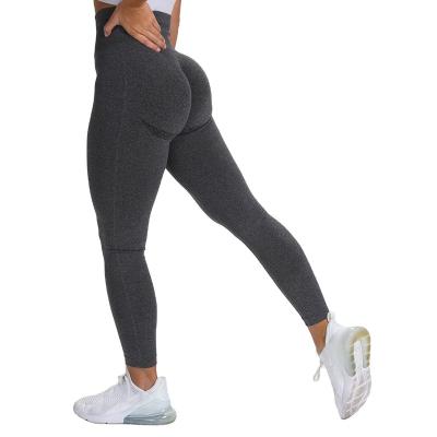 China Wholesale Breathable High Stretch Soft Comfort Butt Lift Compression Women Gaiters Seamless Yoga Pants for sale