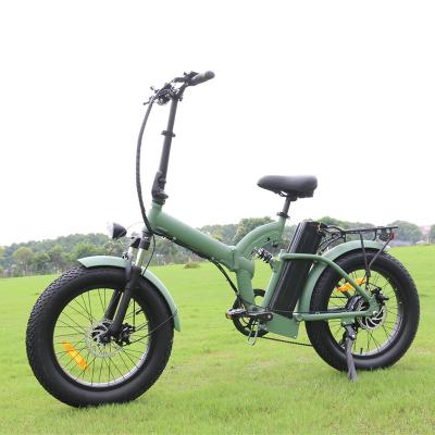 China Aluminum Alloy 20 Inch Fat Tire CE Certificate 500w Adult Super Foldable Electric Bicycle In EU Warehouse Stock for sale