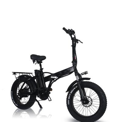 China EU warehouse fat tire aluminum alloy adult folding ebike 750w electric mountain bike in stock for sale