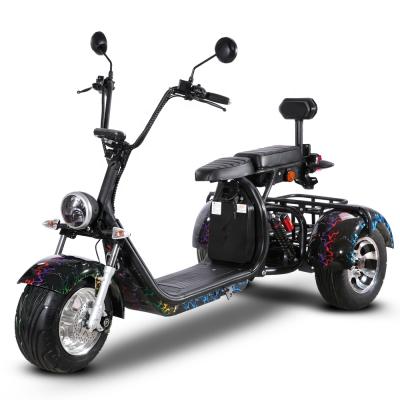 China Unisex Powerful Long Range Cheap Mobility Tricycles 3 Wheels Electric Tricycle Citycoco Scooters for sale