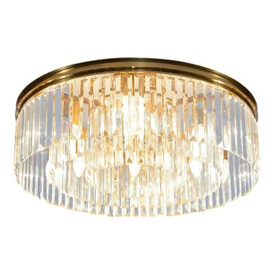 중국 Simplicity Modern Luxury Indoor Lamp Style Panel Color Decoration Living Room Ceiling Light Decorative Indoor Lighting Gold Crystal 판매용