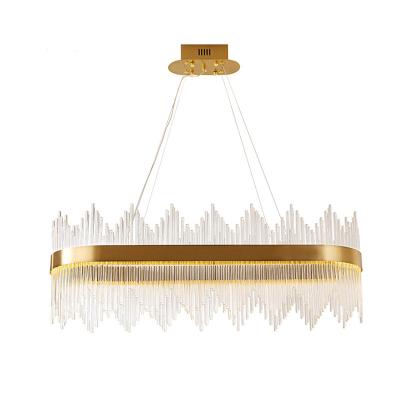 Cina Art Unique Square /Rectangle Shape Chandelier Modern Ceiling Lamp Modern Minimalist LED Decorative Indoor Lighting in vendita