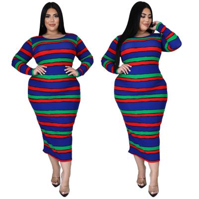 China Autumn breathable plus size dresses plus size casual dresses for fat women for sale