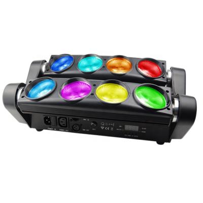 China For party wedding disco performance bar event dance roller coaster led 8*8w spider beam factory sale dj event stage led moving light slight head LM80 for sale