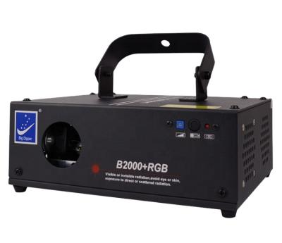 China Theme Park Big Dipper Hot Sale RGB Full Color Animation Scanner Laser Disco Laser Light B2000+RGB for sale