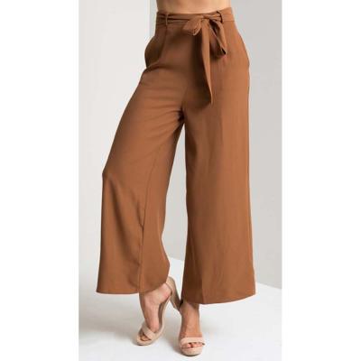 China Anti-pilling Latest Panty Designs Casual High Waist Women Wide Leg Pants for sale