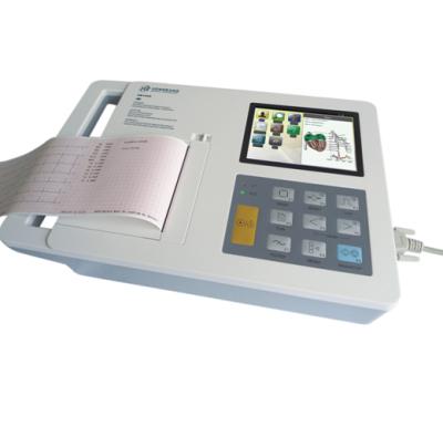 China Electrocardiogram Medical Direct Metal and Household 5.7 Channel Screen 6 Color Maker Machine for Children and Adults for sale