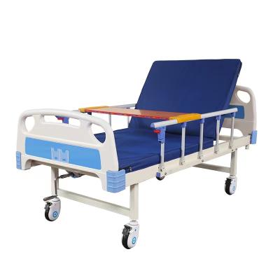 China Hospital clinic factory direct sale ABS rocker+mattress+guardrail+dining table+stand+single infusion wheels for sale