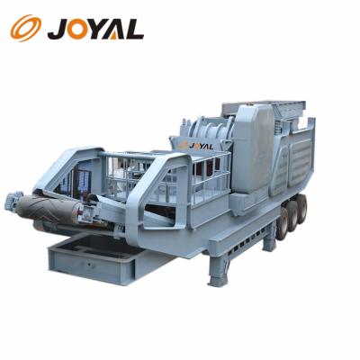 China Full Set Quarry Stone Crusher Building Materials Joyal Machines Mobile Stone Crusher Mobile Jaw Crusher Price for sale