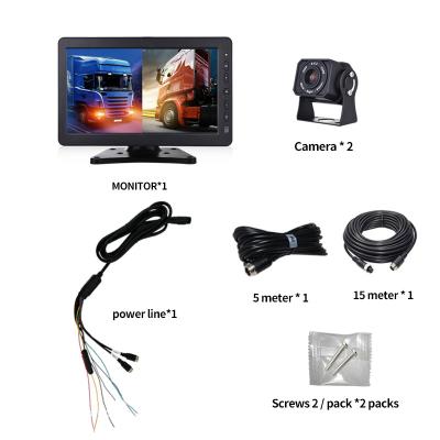 China 10.1 Inch Car LCD Monitor Car Dvr System Car Stereo 2 Channel For Teenage Drivers for sale