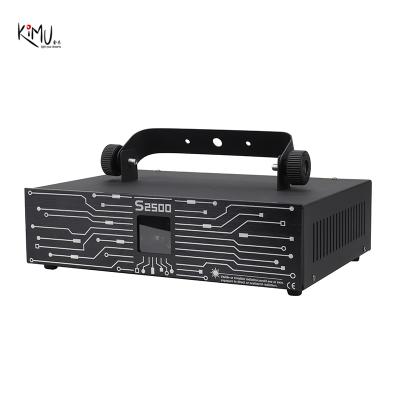 China Newest KM-LAS2500 2.5 Watt RGB Full Color Animation Laser Light Stage Disco Laser Light For Party DJ Show for sale